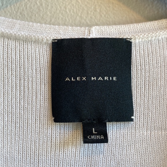 Alex Marie | V neck Sweater Tank Large White - Picture 4 of 6